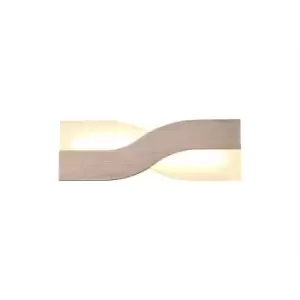 Wall Lamp, 1 x 8W LED, 3000K, 640lm, Brushed Brown, Frosted White - Luminosa Lighting