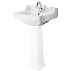 Hudson Reed 500mm Basin (1 Tap Hole) - White