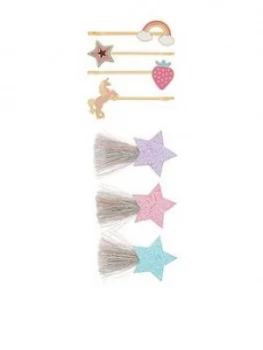 Monsoon Girls Star Gazer Clips And Grips Hair Set - Multi