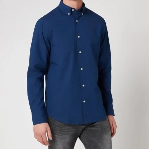 Gant Mens Solid Indigo Shirt - Dark Indigo - S