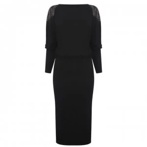 Biba Long Sleeve Heat Seal Dress - Black