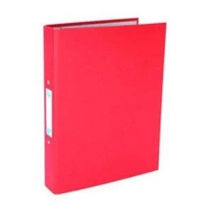 Elba A4 Ring Binder Paper On-Board 2 O-Ring 25mm Red Single