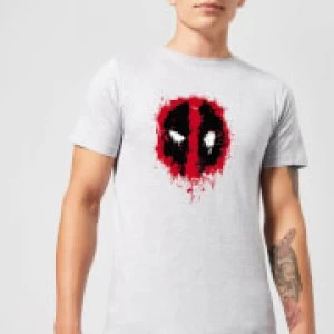 Marvel Deadpool Splat Face T-Shirt - Grey - XL