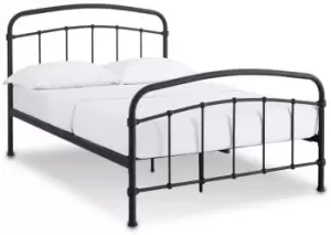 LPD Halston 5ft King Size Black Metal Bed Frame