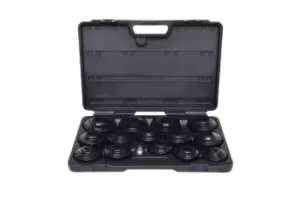 KS TOOLS Oil Filter Spanner Set Plastic Case 150.9320