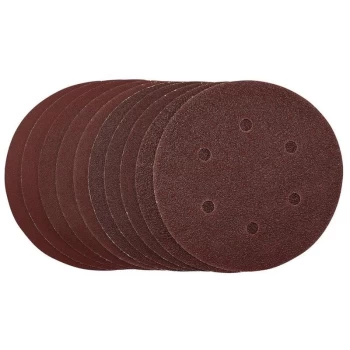 Draper - 55069 Sanding Discs, 150mm, Hook & Loop, Assorted Grit, (10 Pack)