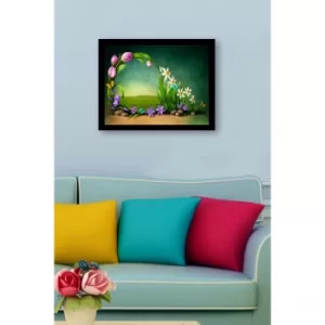 SC0581 Multicolor Decorative Framed MDF Painting