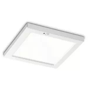 Ideal Lux aura Square LED Recessed Downlight White, Motion Sensor, 3000K, Non-Dim