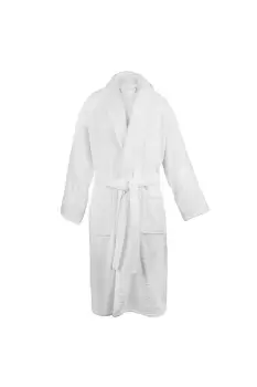 Bath Robe With Shawl Collar