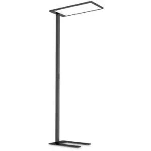 Ideal Lux COMFORT Dimmable LED Integrated Floor Lamp Black, In-Built Switch, 3000K