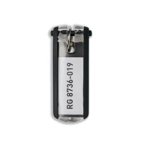 Durable Key Clip Key Holder Black Pack of 6