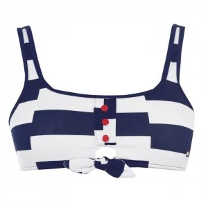 Tommy Bodywear Pique Blet Bikini Top - Pitch Blue 0G3