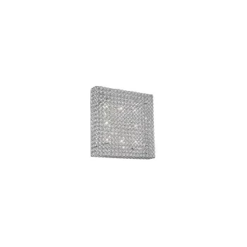 Ideal Lux Admiral - 8 Light Indoor Square Large Flush Light Chrome, G9