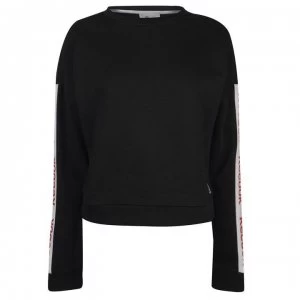 Reebok Linear Crew Neck Sweatshirt Ladies - Black