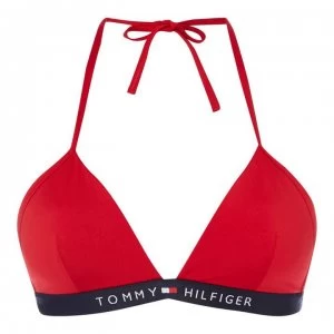 Tommy Bodywear Fixed Triangle Bikini Top - 611 TANGO RED