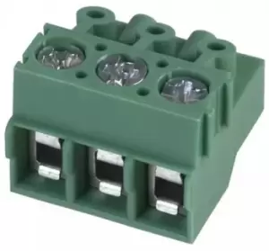 Phoenix Contact Pt 1,5/3-Pvh-5.0 Terminal Block, Pluggable, 3Pos, 14Awg