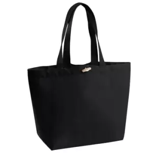 Westford Mill Organic Marina Tote Shopping Bag (20L) (One Size) (Black)