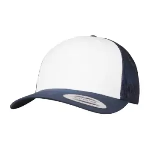 Flexfit Unisex Adult Retro Coloured Trucker Cap (One Size) (Navy/White)