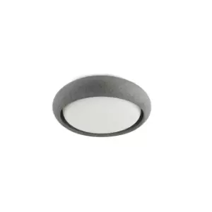 Anga 240 Dark Grey LED Ceiling Lamp 18W 2700K IP44