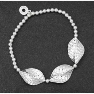 Back To Nature 3 Leaves Silver Plated Bracelet