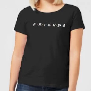 Friends Logo Contrast Womens T-Shirt - Black - XXL