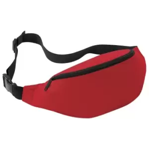 Bagbase Adjustable Belt Bag (2.5 Litres) (Pack of 2) (One Size) (Classic Red)