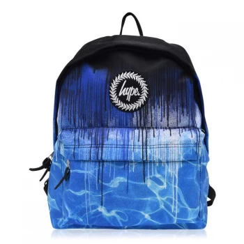 Hype Multi Drip Print Backpack - Blue