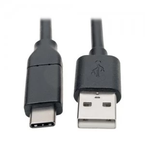 Tripp Lite USB Type-A to USB Type-C Cable (M/M) - 2.0 3A Rating USB-IF Certified Thunderbolt 3 3.96 m