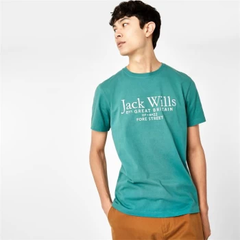 Jack Wills Carnaby Logo T-Shirt - Teal