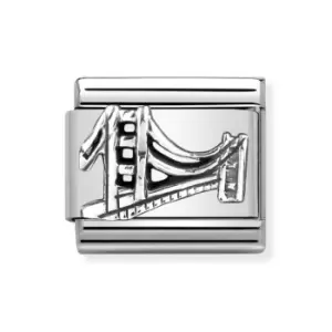 Nomination Classic Silver Golden Gate Charm