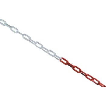 8MM X 25M Red & White Chain Pack