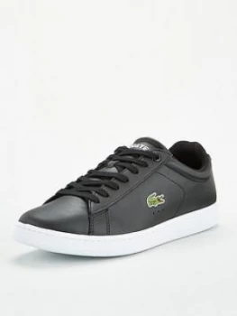 Lacoste Carnaby Evo Leather Bl Trainers, Black, Size 9, Men