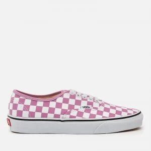 Vans Womens Checkerboard Authentic Trainers - Orchid/True White - UK 4