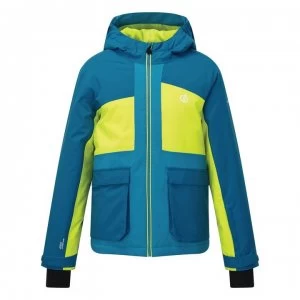 Dare2B Esteem Waterproof Ski Jacket - PtrlBlu/Lime