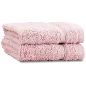 Catherine Lansfield Zero Twist 100% Micro Yarn Cotton Face Cloth, Pink, 2 Pack