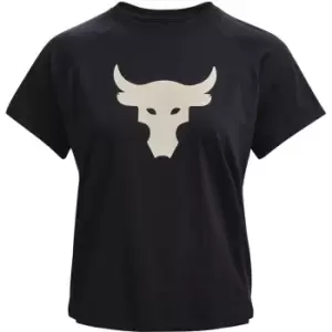 Under Armour Armour Project Rock Bull Short Sleeve T Shirt Womens - Black