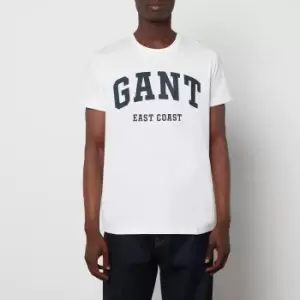 GANT Mens Chest Logo T-Shirt - White - M