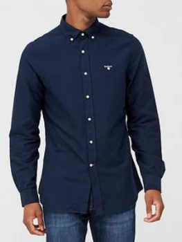 Barbour Oxford Tailored Shirt - Navy Size M Men