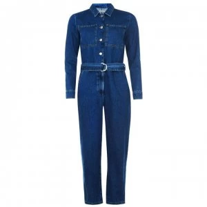 NA-KD Denim Jumpsuit - Blue