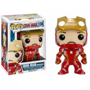 Marvel Civil War Iron Man Unmasked EXC Funko Pop! Vinyl