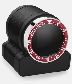 Scatola del Tempo Watch Winder Rotor One Black Red Bezel