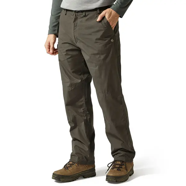 Craghoppers Mens Kiwi Classic Nosi Defence Walking Trousers 40R - Waist 40' (102cm), Inside Leg 31' Bark CMJ600-4A2-40R