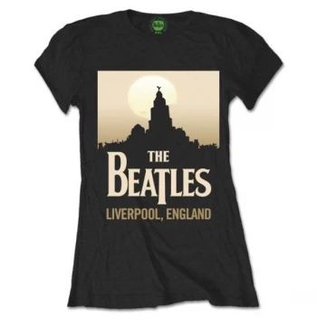 Beatles - The - Liverpool, England Ladies XX-Large T-Shirt - Black