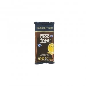 Moo Free Dairy Free Milk Chocolate - Hazelnut Nibs 100g x 12