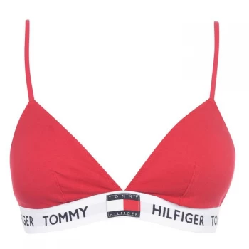 Tommy Bodywear Organic Cotton Padded Triangle Bra - Tango Red XCN