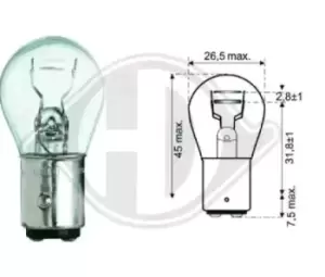 DIEDERICHS Light Bulbs VW,AUDI,MERCEDES-BENZ LID10050 2D0945095c,J9913221210,N0177382 Bulb, taillight N0177383,07119905511,07119978384,63216902878