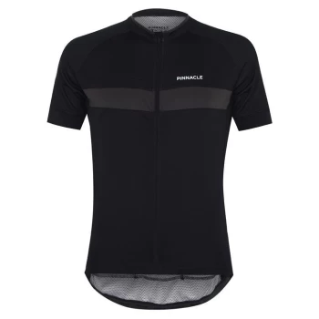 Pinnacle Race Short Sleeve Cycling Jersey Mens - Black/White