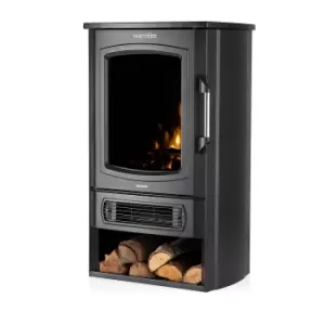 Ambleside Electric Stove with Log Storage - Black - WL46037