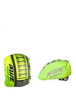 Awe Awe High Visibillity 3M Scotchlite Reflective Helmet & Rucksack Cover Set