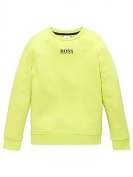 Hugo Boss Classic Crew Neck Sweatshirt Yellow Size 16 Years Kids